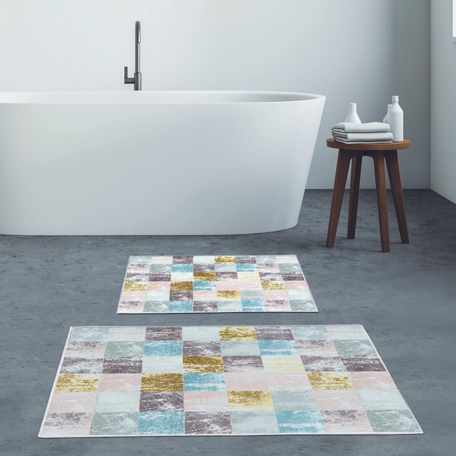 L'essentiel Maison Сет од 2 килими за бања Шарени