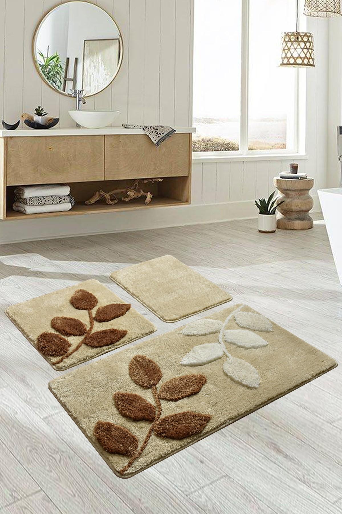 L'essentiel Maison Сет од 3 килими за бања Шарени