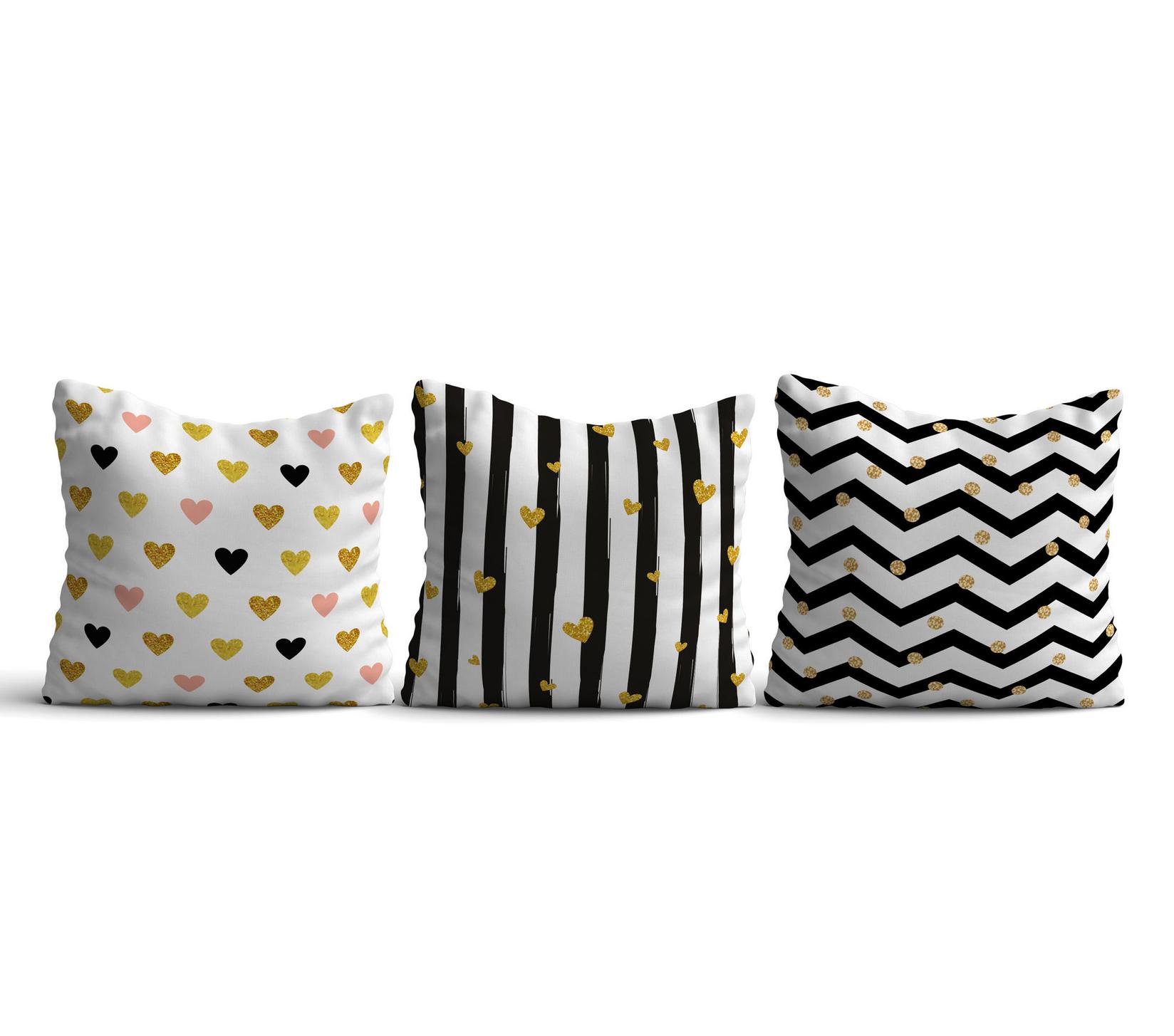 Комплет од 3 перници Aberto Design 43x43cm Шарени