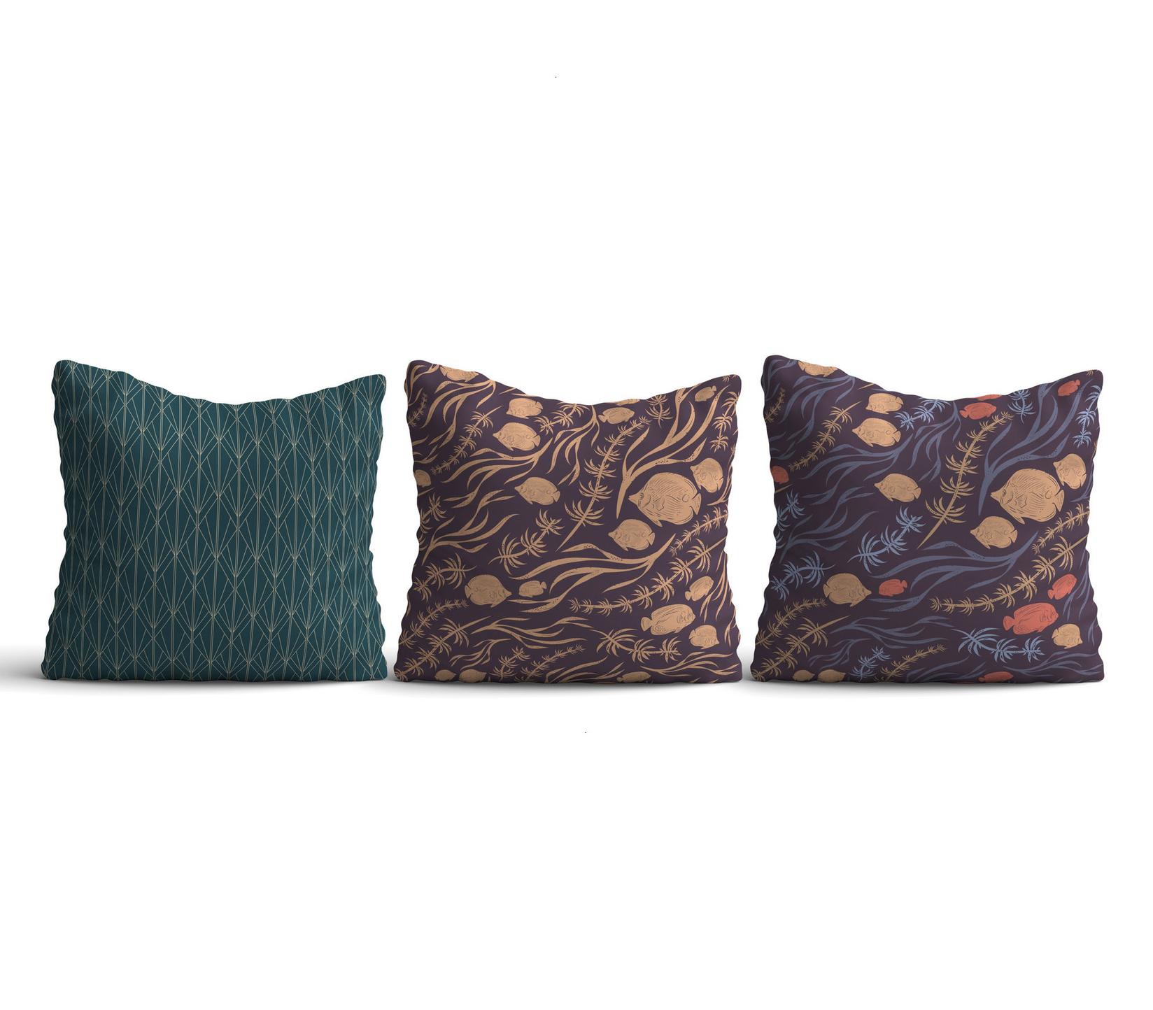 Комплет од 3 навлаки за перници Aberto Design 43x43cm во боја