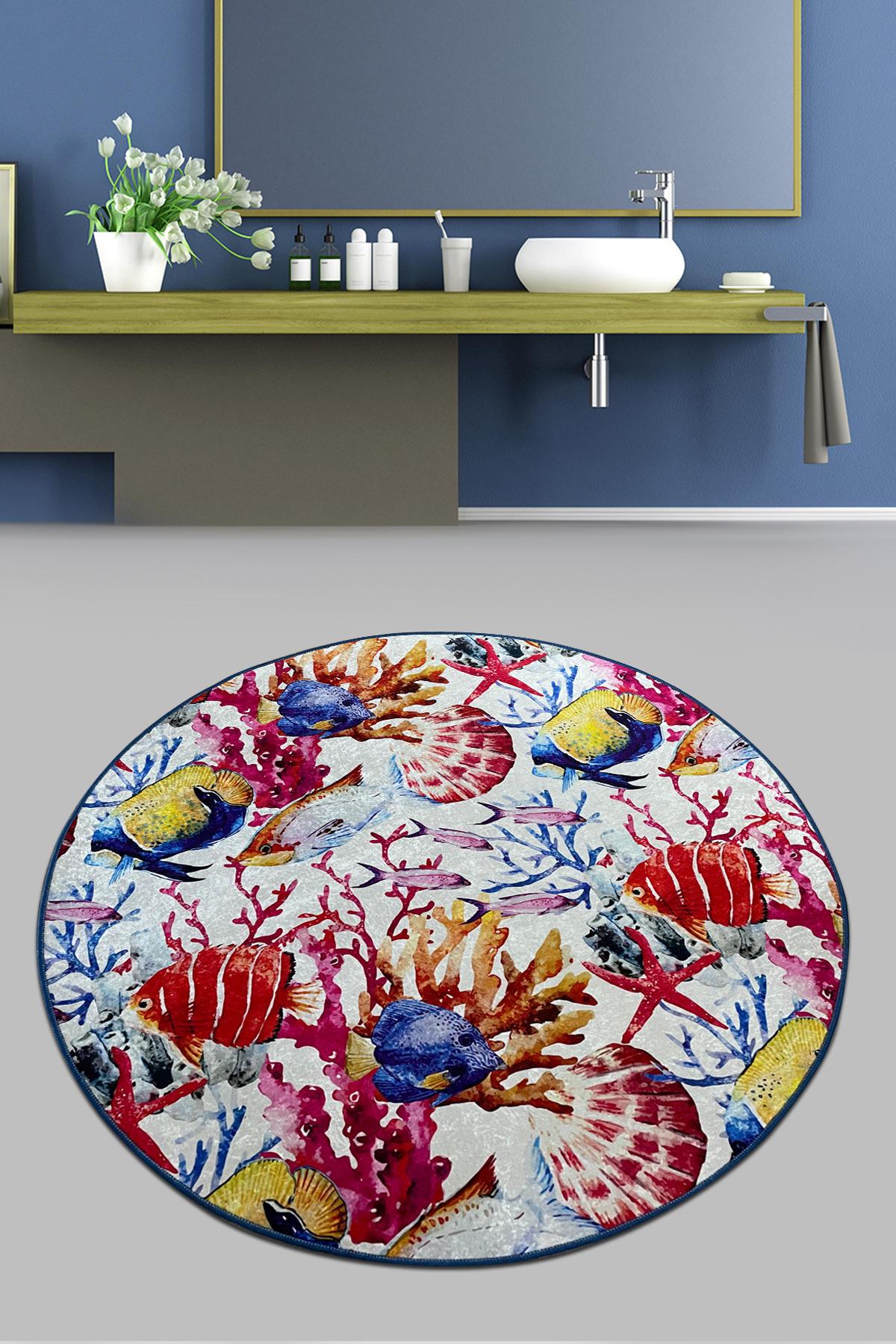 L'essentiel Maison тепих за бања 140cm Шарена