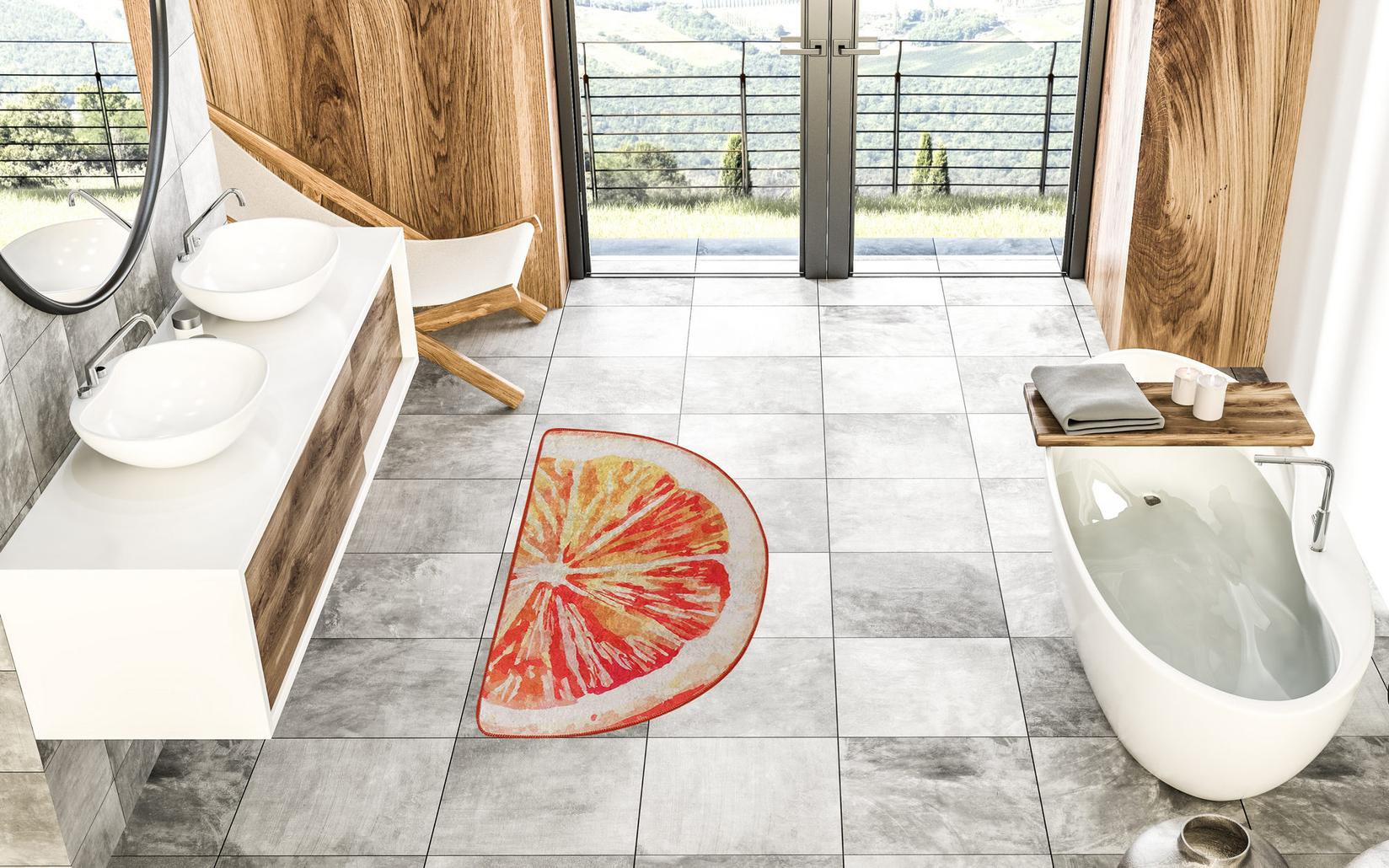 L'essentiel Maison тепих за бања 80x100cm Шарена