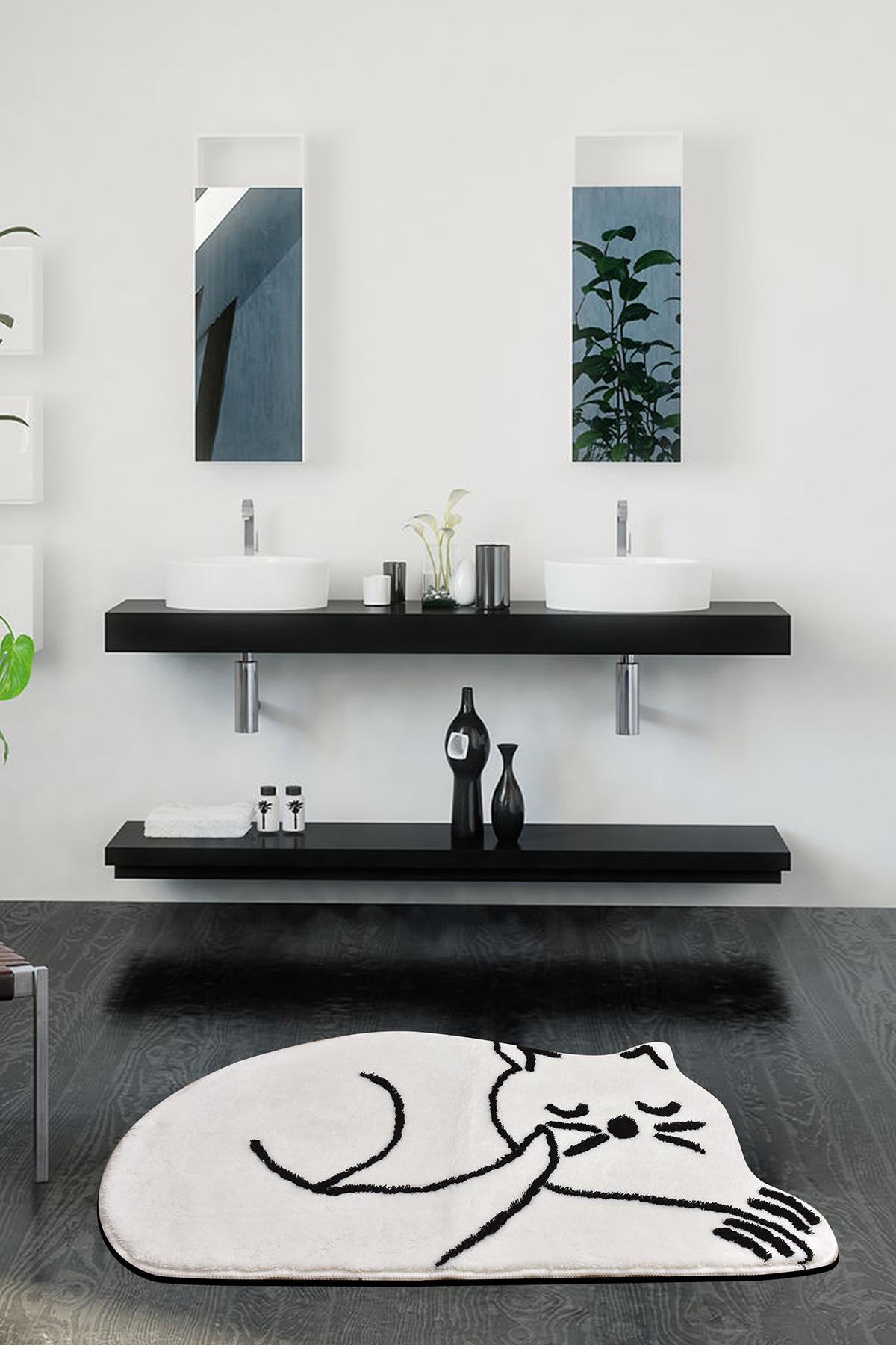 Килим за бања L'essentiel Maison 70x120cm Бел