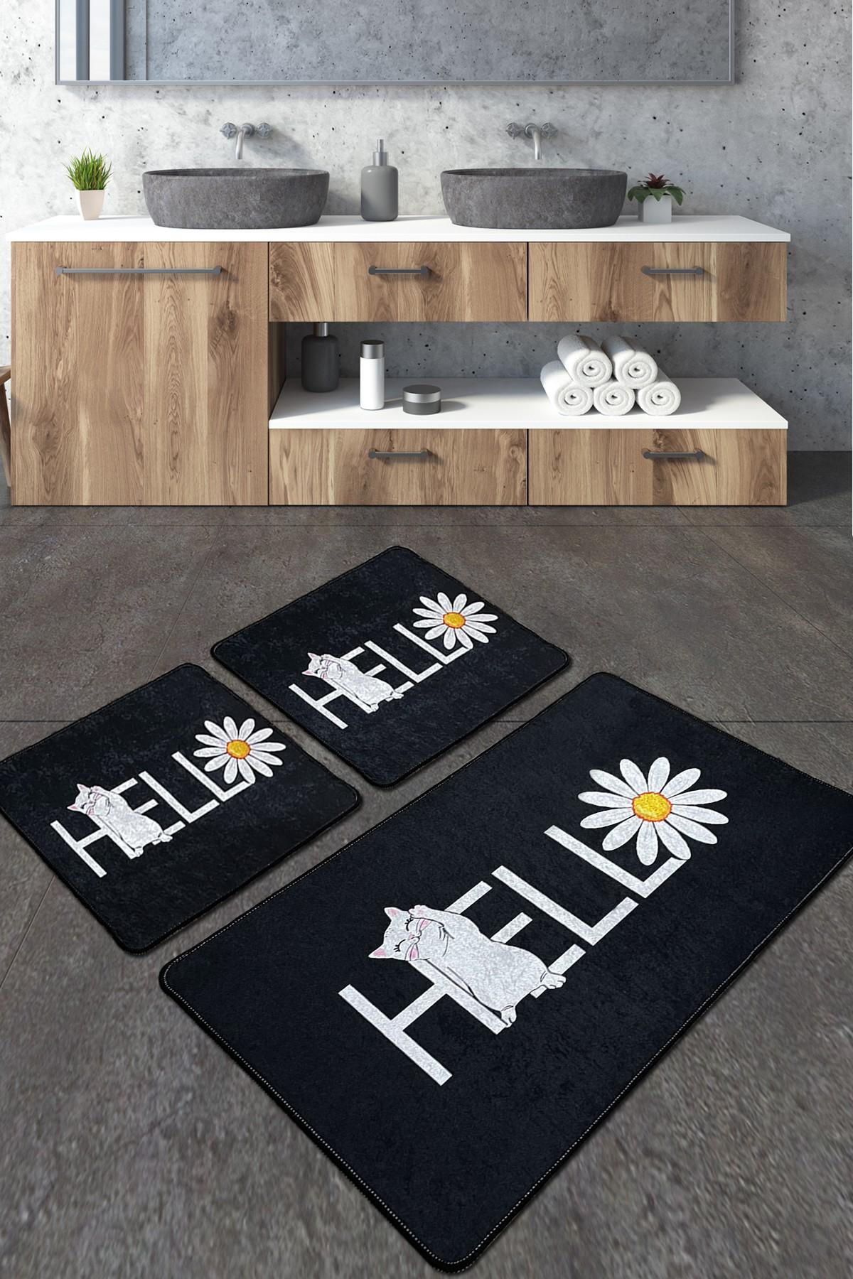 L'essentiel Maison Сет од 3 килими за бања Шарени