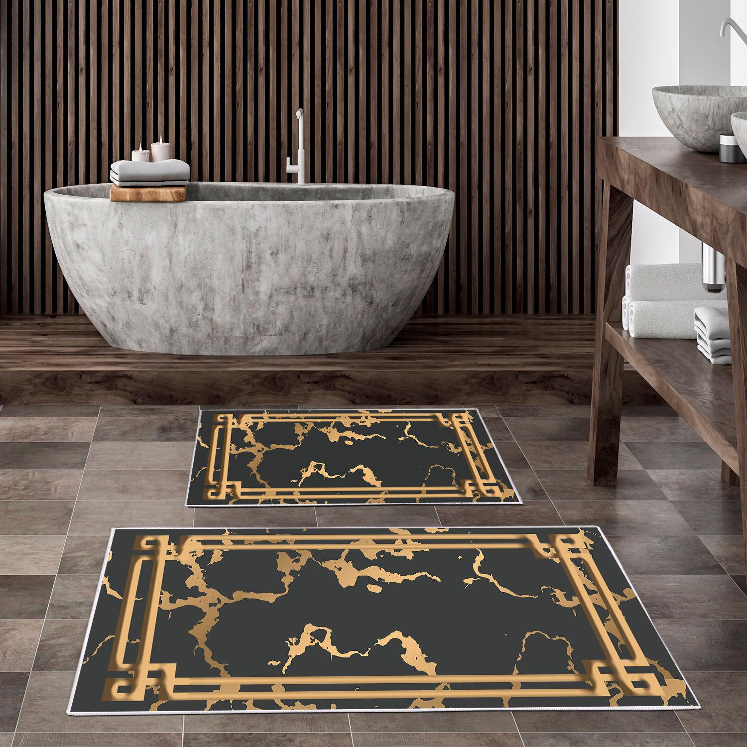 L'essentiel Maison Сет од 2 килими за бања Шарени