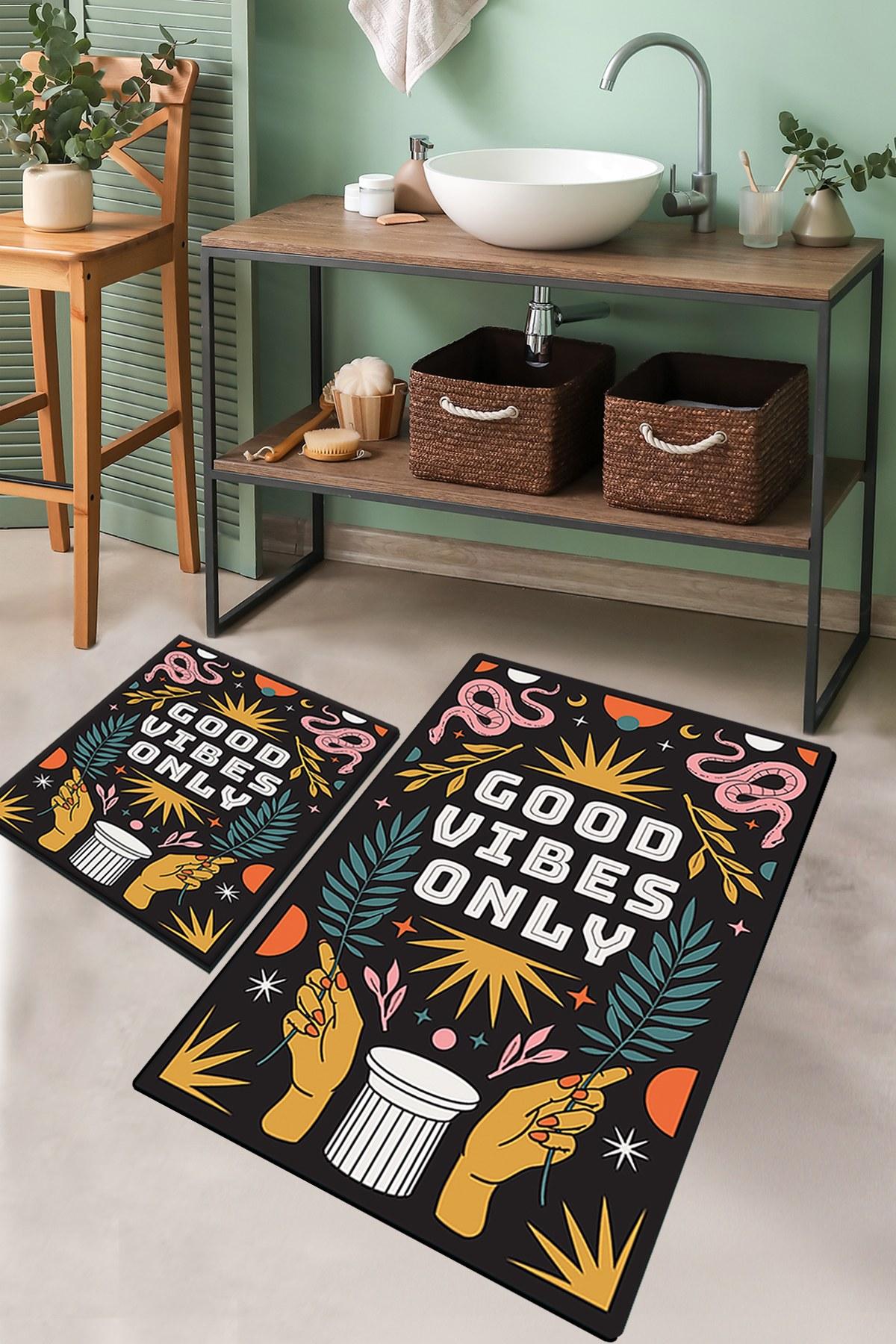 L'essentiel Maison Сет од 2 килими за бања Шарени