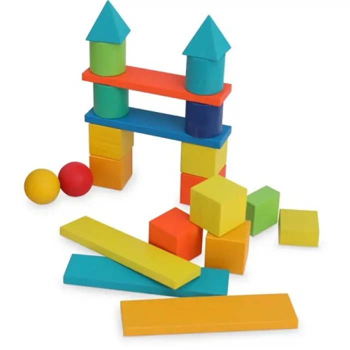 KINDERFEETS® Дрвена Играчка Kinderfeets Mixed Blocks - Rainbow