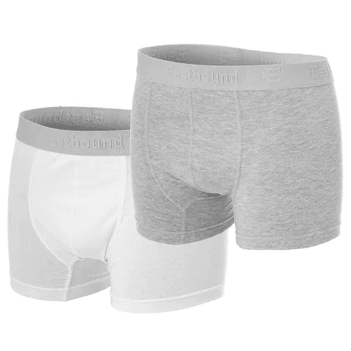 EASTBOUND Машки боксерки Freedom, 2 пара, Сиви и Бели