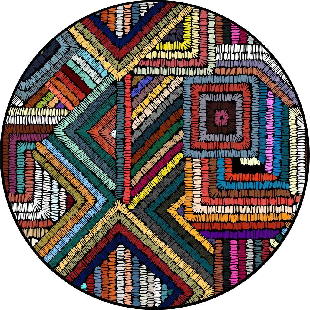 Conceptum Hypnose тепих CT-2183 Y, 80 cm, Шарена