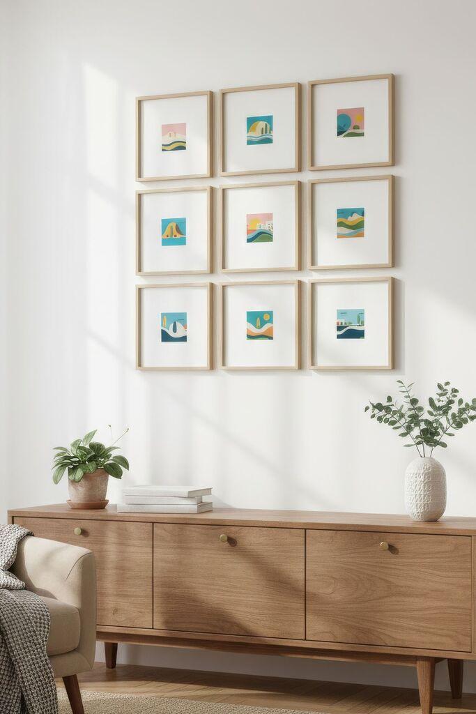 Wallxpert Image Huhu754, 30x30cm, 9 делови