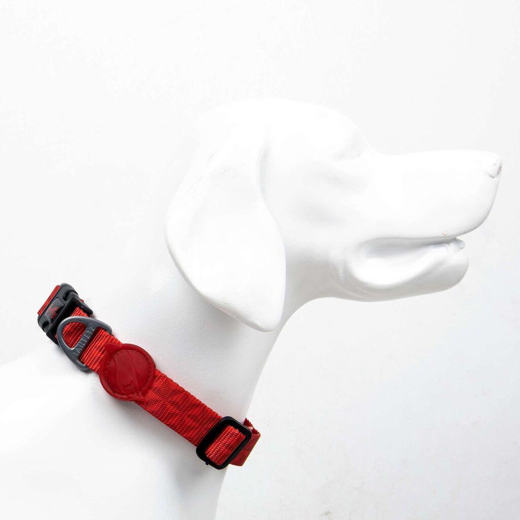 Призма за огрлица за кучиња „Paws & Whiskers", црвена