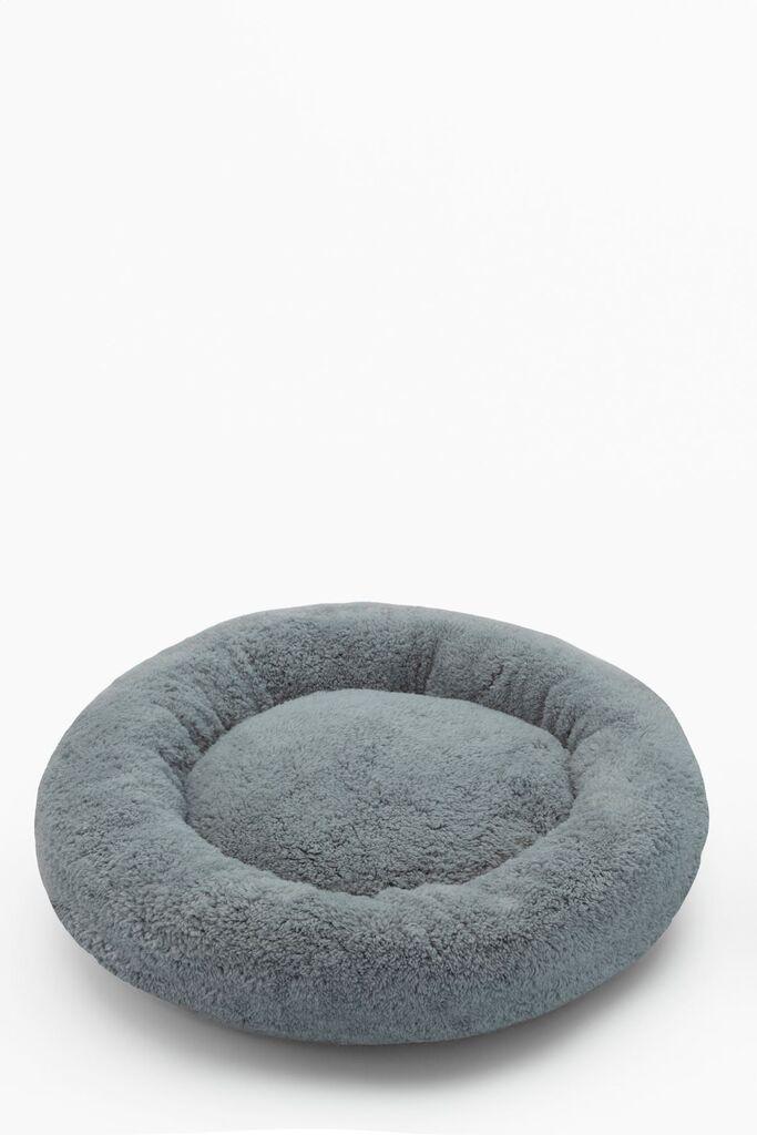 Кревет за миленичиња „Шепи и мустаќи" „Плашило", 65 × 65 × 15 см, сив