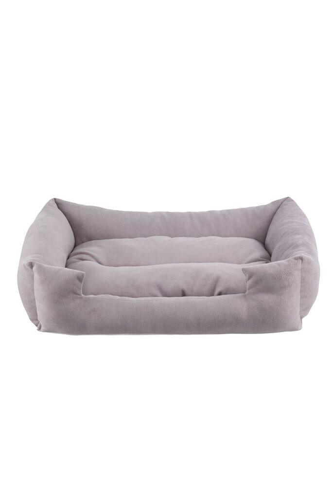 Кревет за миленичиња „Шепи и мустаќи" „Каре", 70 × 55 × 16 см, сив