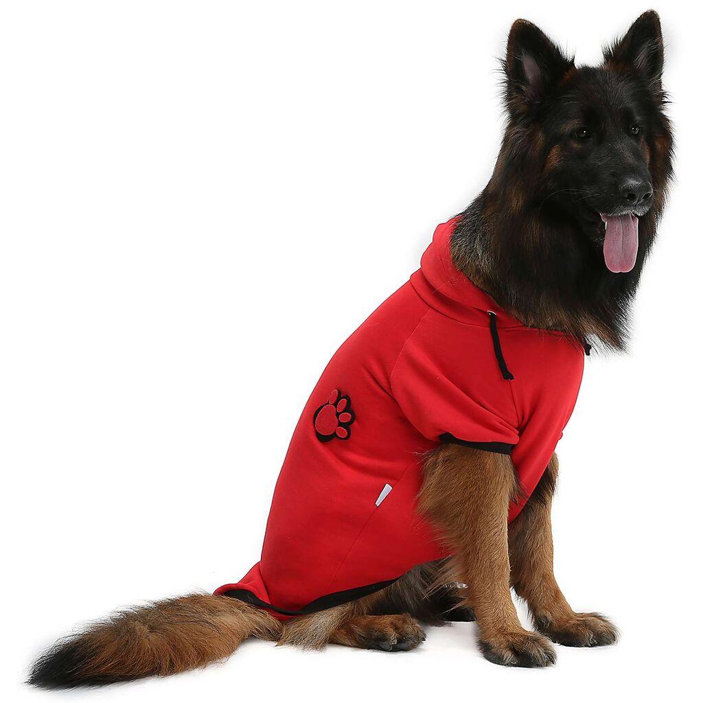 Костум за кучиња „Павс и мустаќи" Кирмизипатис, црвен