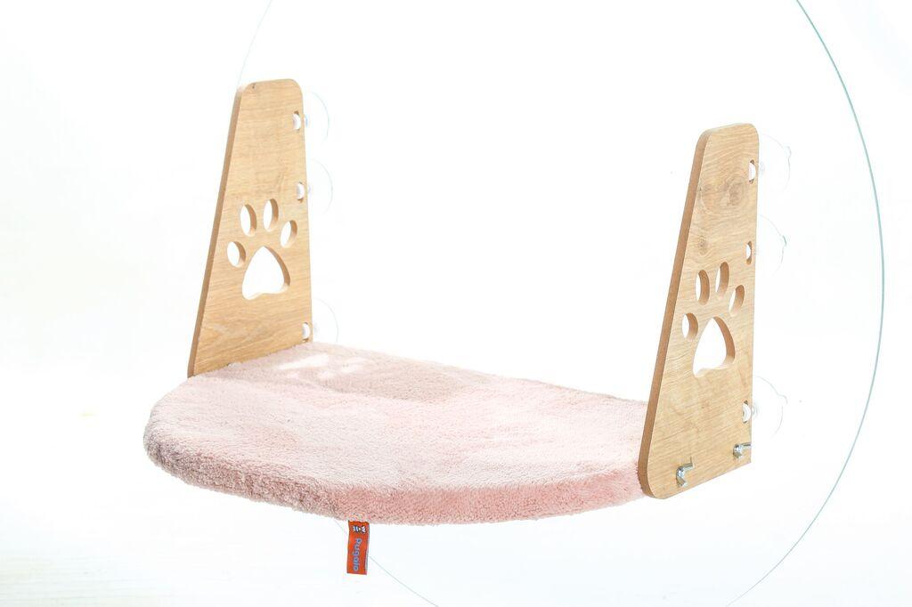 Кревет за мачки „Paws & Whiskers" за прозорец, 28 × 47 см, антрацит