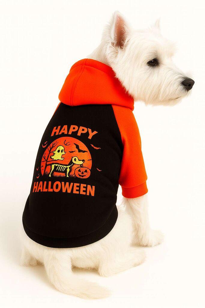 Костум за кучиња „Шепи и мустаќи" Blackhappyhall, црн