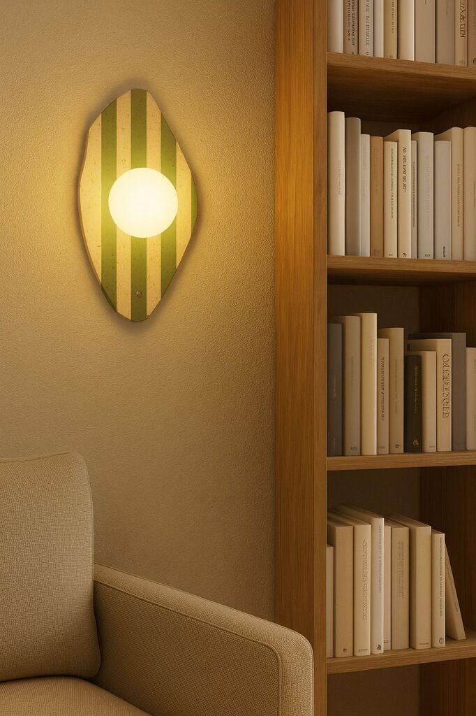 Opviq dzидна светилка Espe, беж-зелена