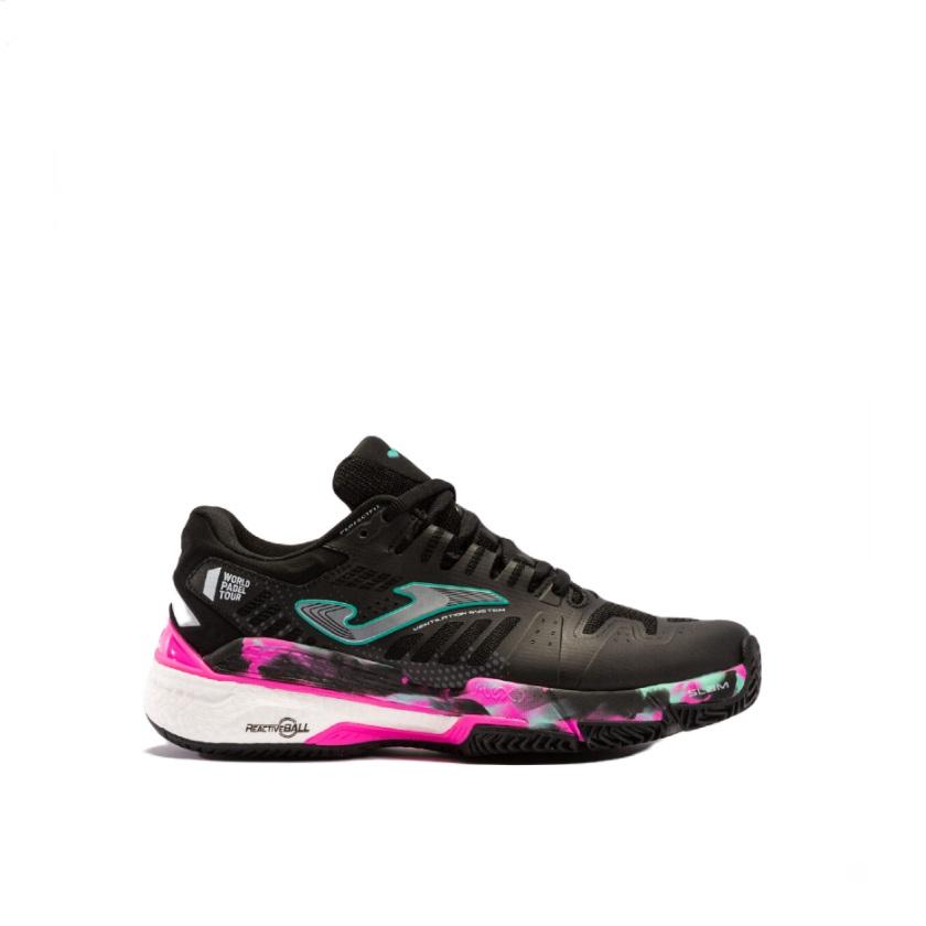Joma Женски патики SLAM 22 CLAY WOMAN BLACK FUCHSIA