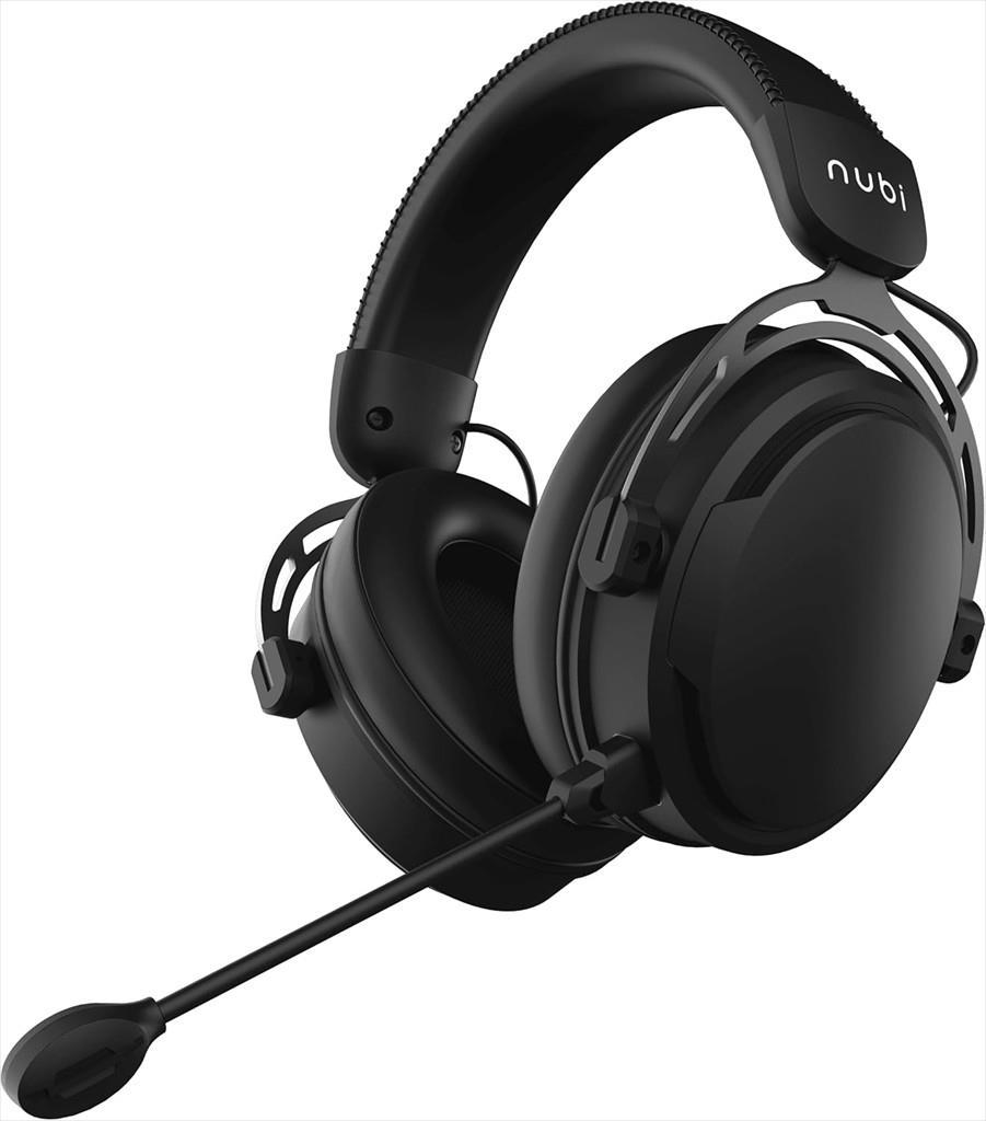 Nubi Слушалки безжични NH1 Pro w/microphone, 2.4Ghz/BLUETOOTH/USB-C, Црна, NH1-PRO-WL-BL