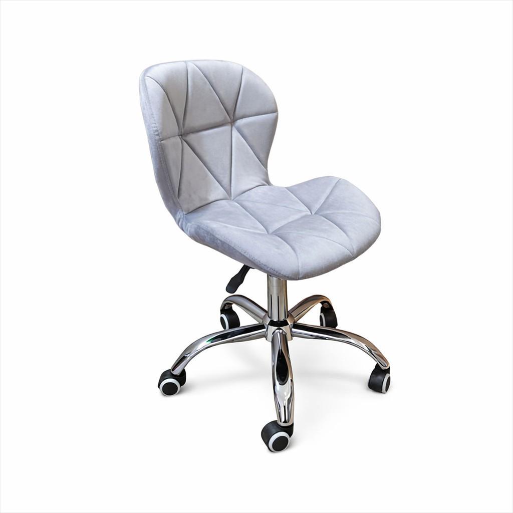 EXTRALINK CHAIR ARMCHAIR OFFICE, VELVET Светло сива