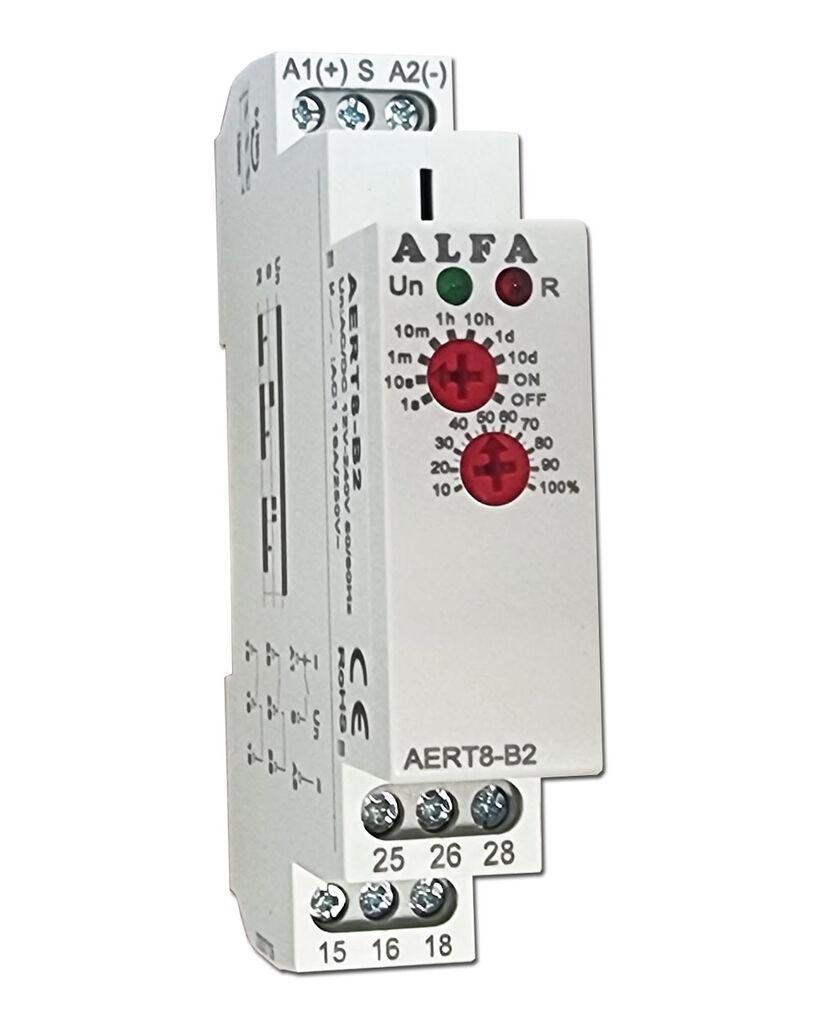 Alfa Electric Временско реле-тајмер 12–240V AC/DC AERT8-B2