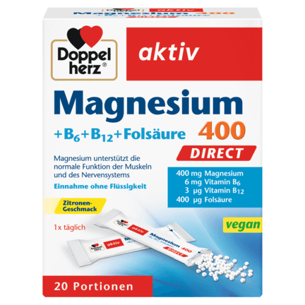 DOPPELHERZ Magnesium Direkt 400 x20 Ќесички