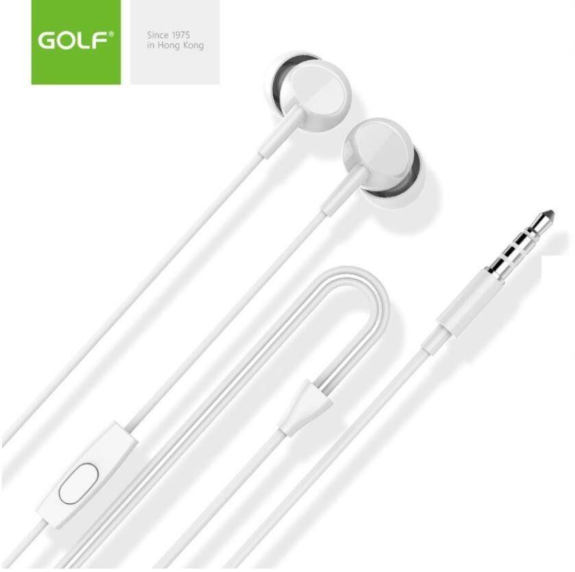 Golf Бели стерео слушалки GF-M16