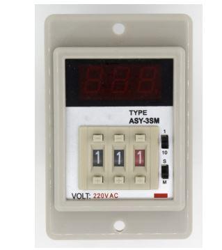 Alfa Electric Дигитален тајмер 0.1s–999min DPDT 220V ACS-3CM