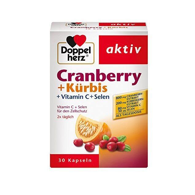 DOPPELHERZ Брусница + Тиква x30 Капсули