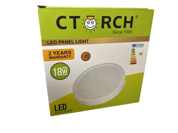 Alfa Electric ЛЕД панел пластичен надграден кружен 18W 6500K ЦТОРЧ