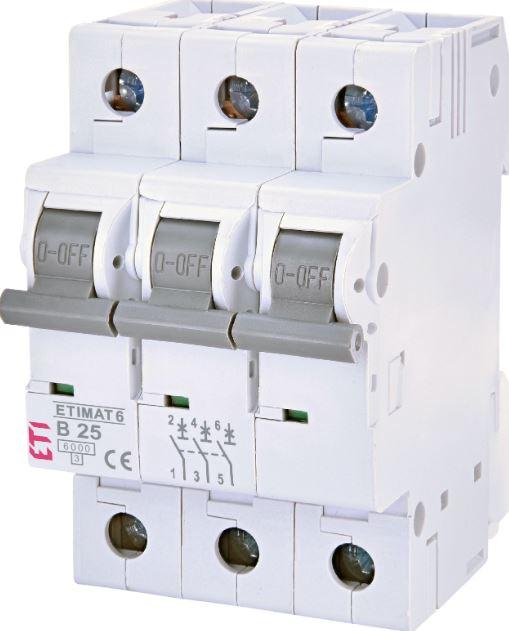 ETI Автоматски осигурач 3П B 25A 6kA
