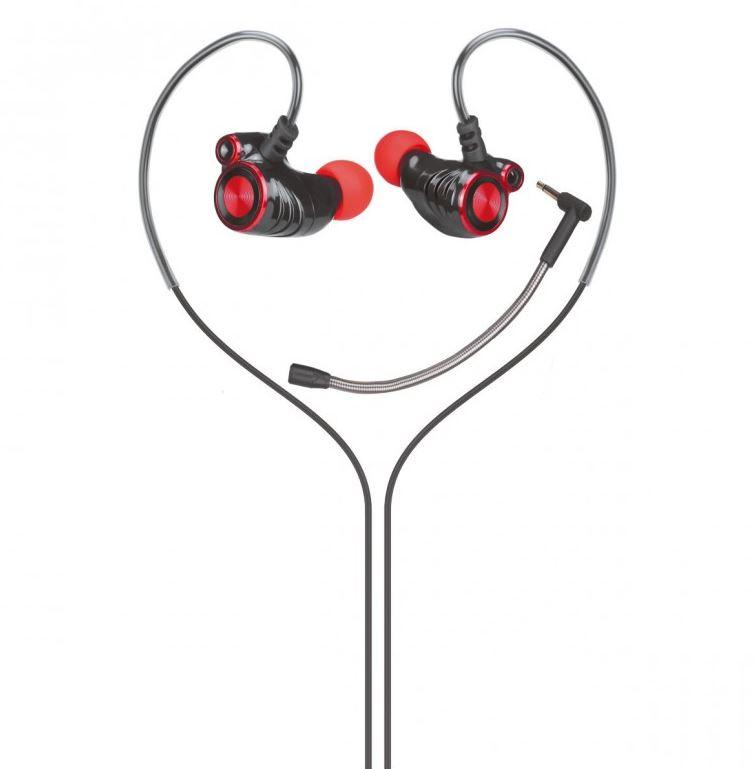 Alfa Electric Слушалки 3.5мм 4-пин со флексибилен микрофон црни HP DHH-7002