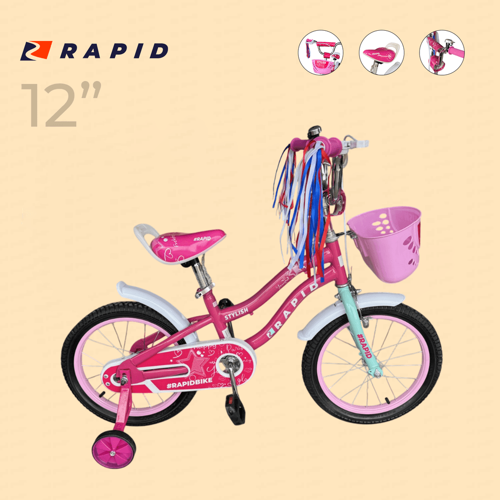 Rapid Велосипед Stylish 12, Розов