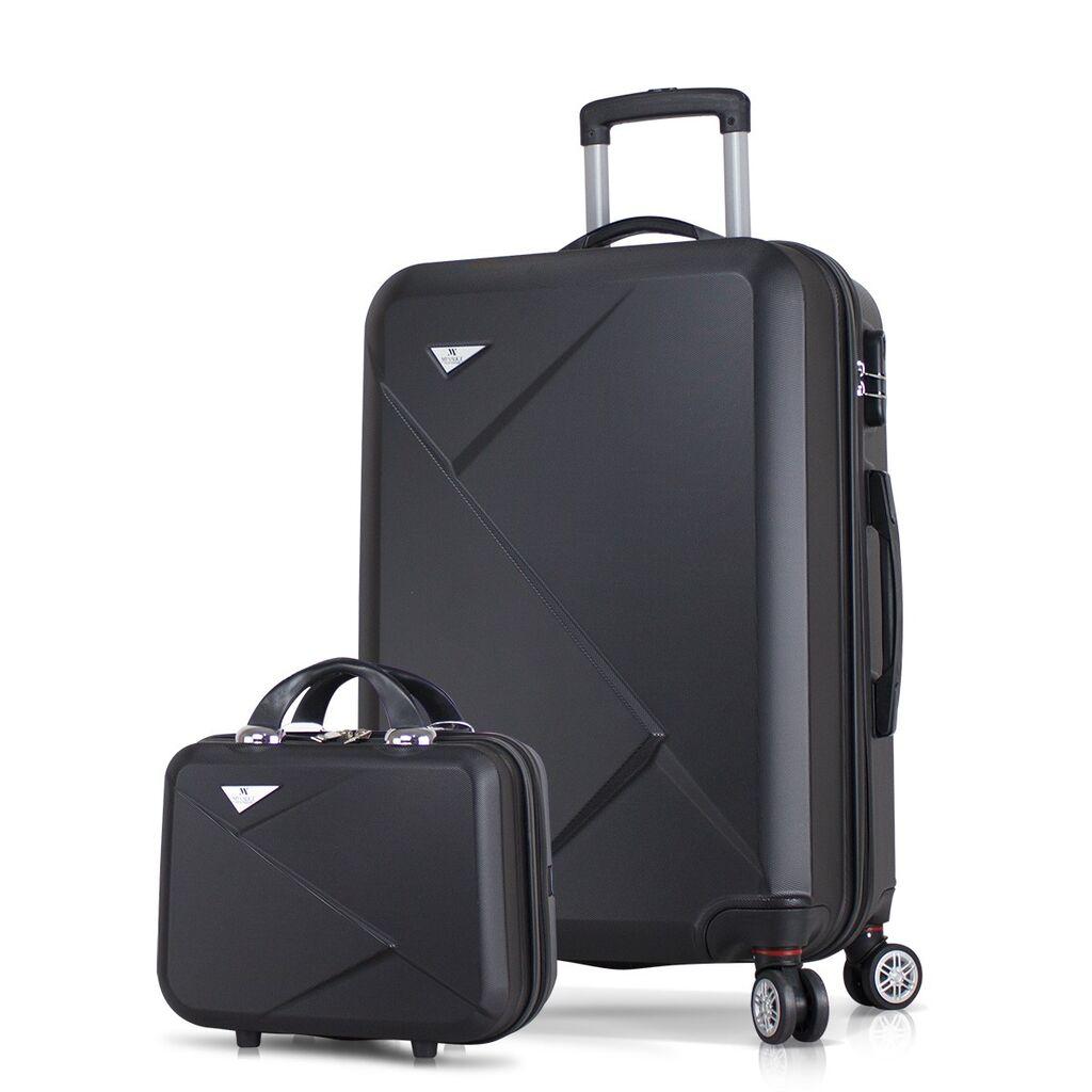 Комплет куфери MyValice 1444, 2 дела, црна