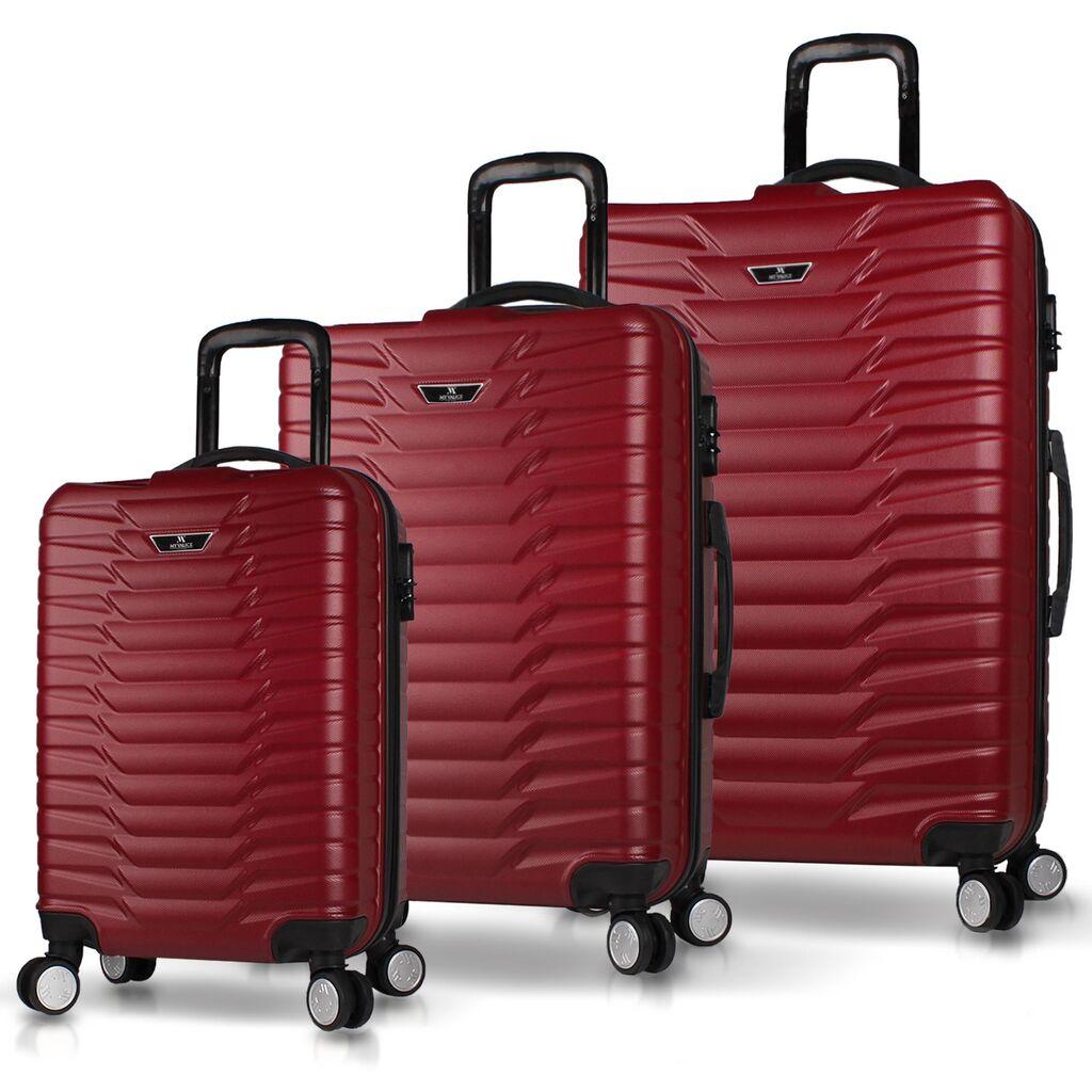 Комплет куфери MyValice 5608, 3 дела, црвена