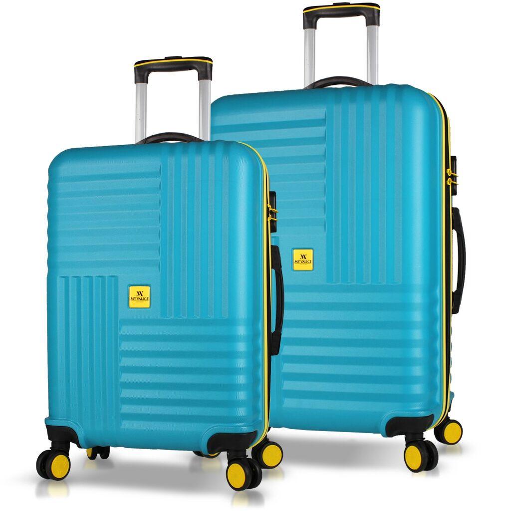 Комплет куфери MyValice 8470, 2 дела, тиркизна