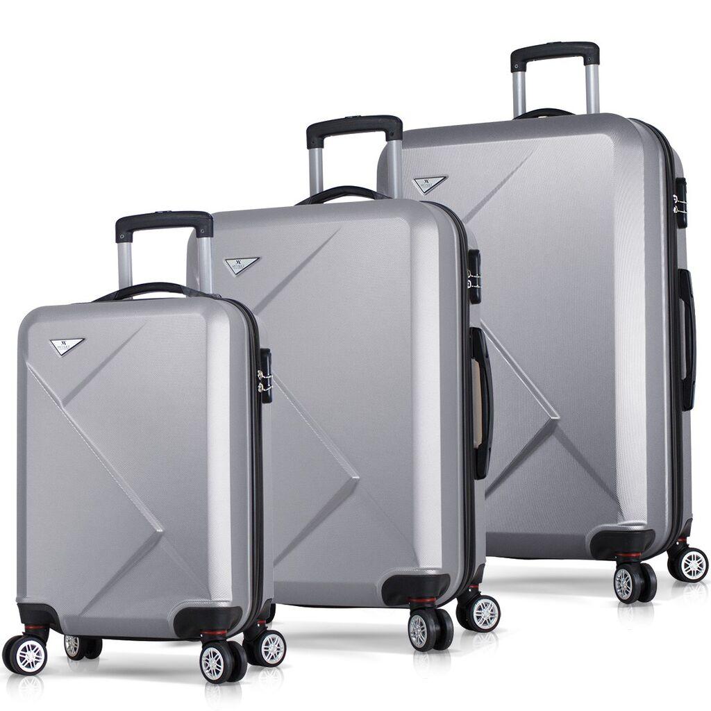 Комплет куфери MyValice 4889, 3 дела, сив