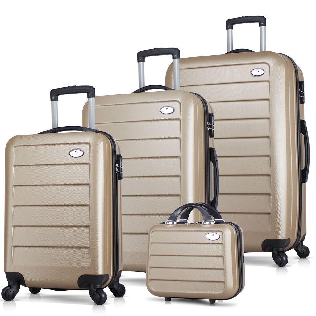 Комплет куфери MyValice 8435, 4 дела, златна боја