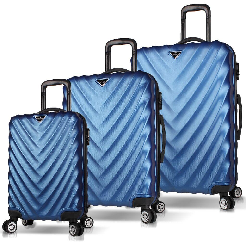 Комплет куфери MyValice 6654, 3 дела, сина
