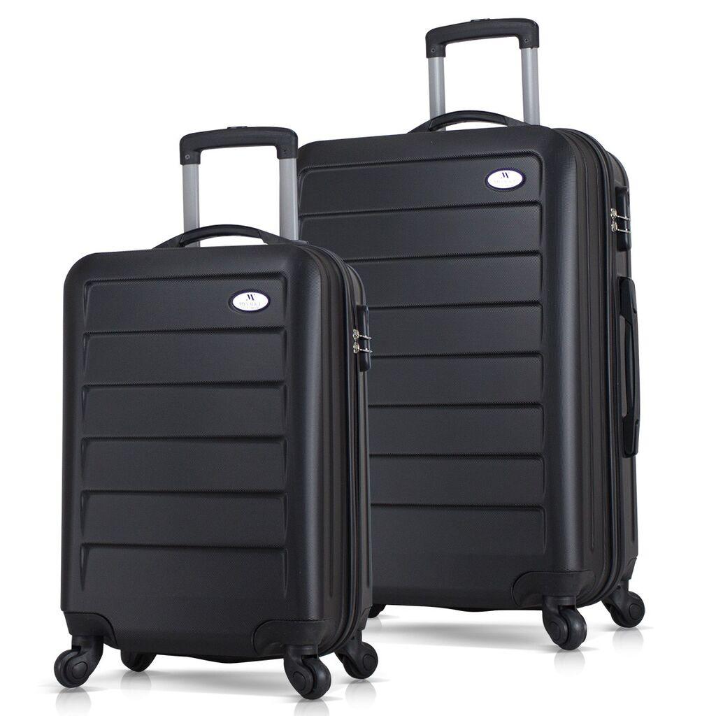 Комплет куфери MyValice 8084, 2 дела, црна