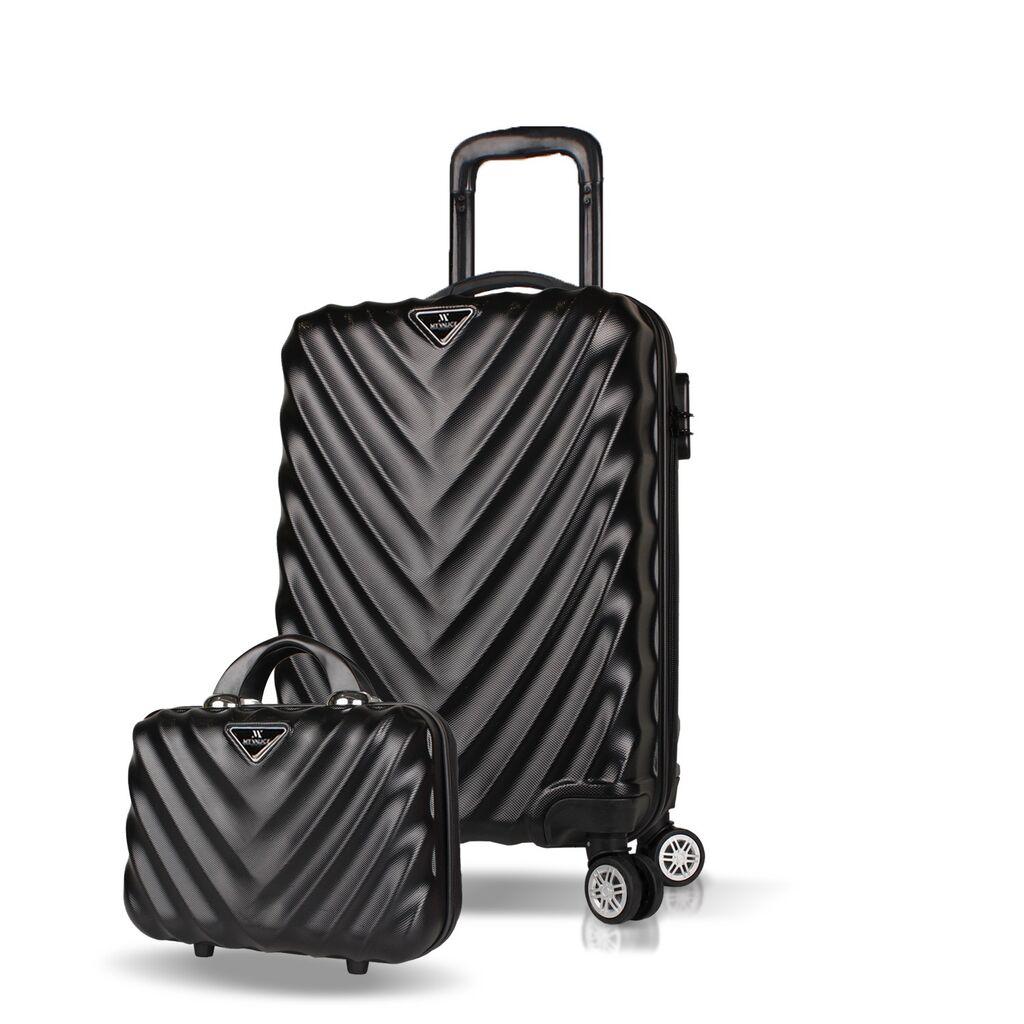 Комплет куфери MyValice 7347, 2 дела, црна