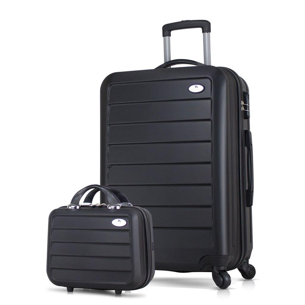 Комплет куфери MyValice 1642, 2 дела, црна