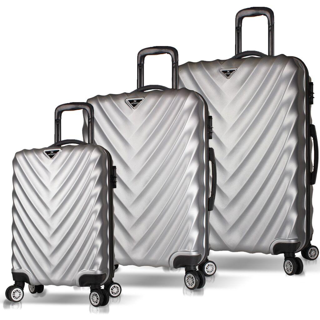 Комплет куфери MyValice 6630, 3 дела, сив