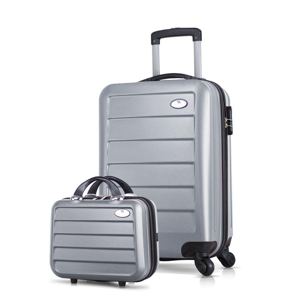 Комплет куфери MyValice 4858, 2 дела, сив