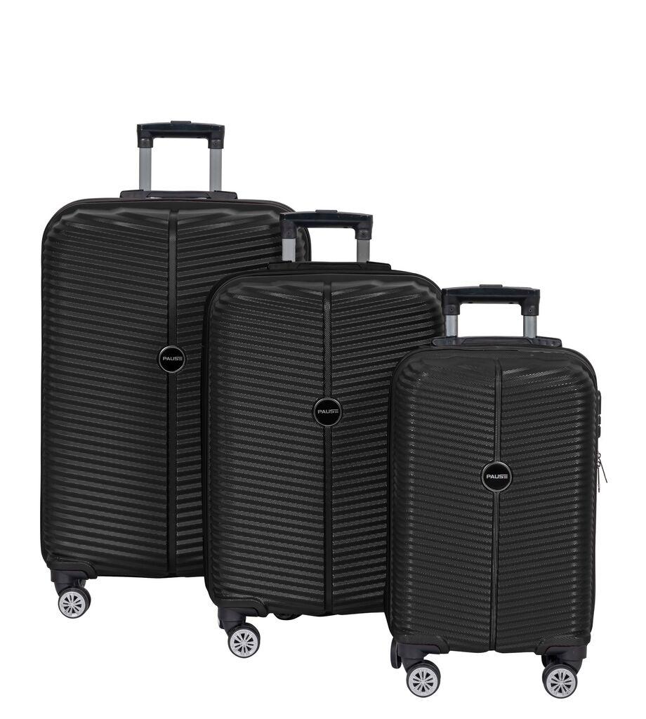 Комплет куфери MyValice PS 02 - Црн, 3 дела, црн