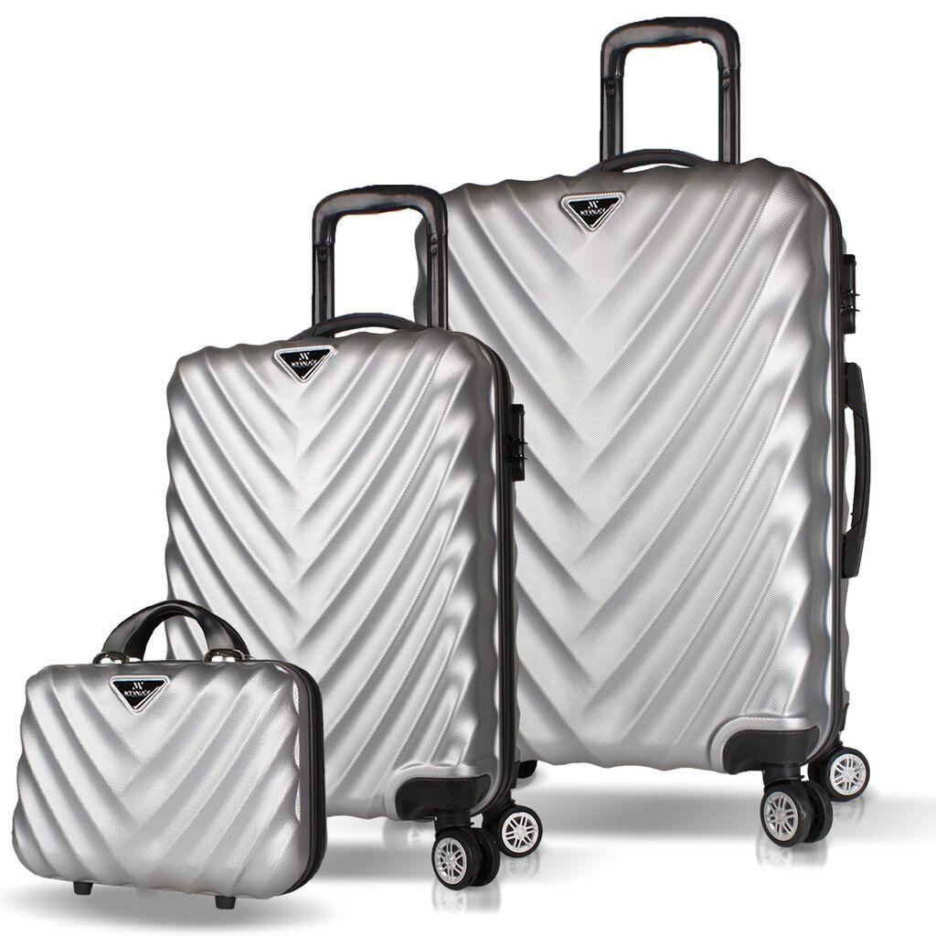 Комплет куфери MyValice 7514, 3 дела, сив