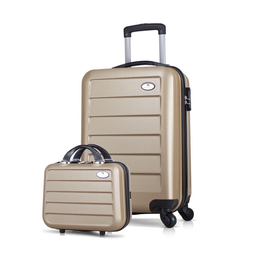 Комплет куфери MyValice 8473, 2 дела, златна боја