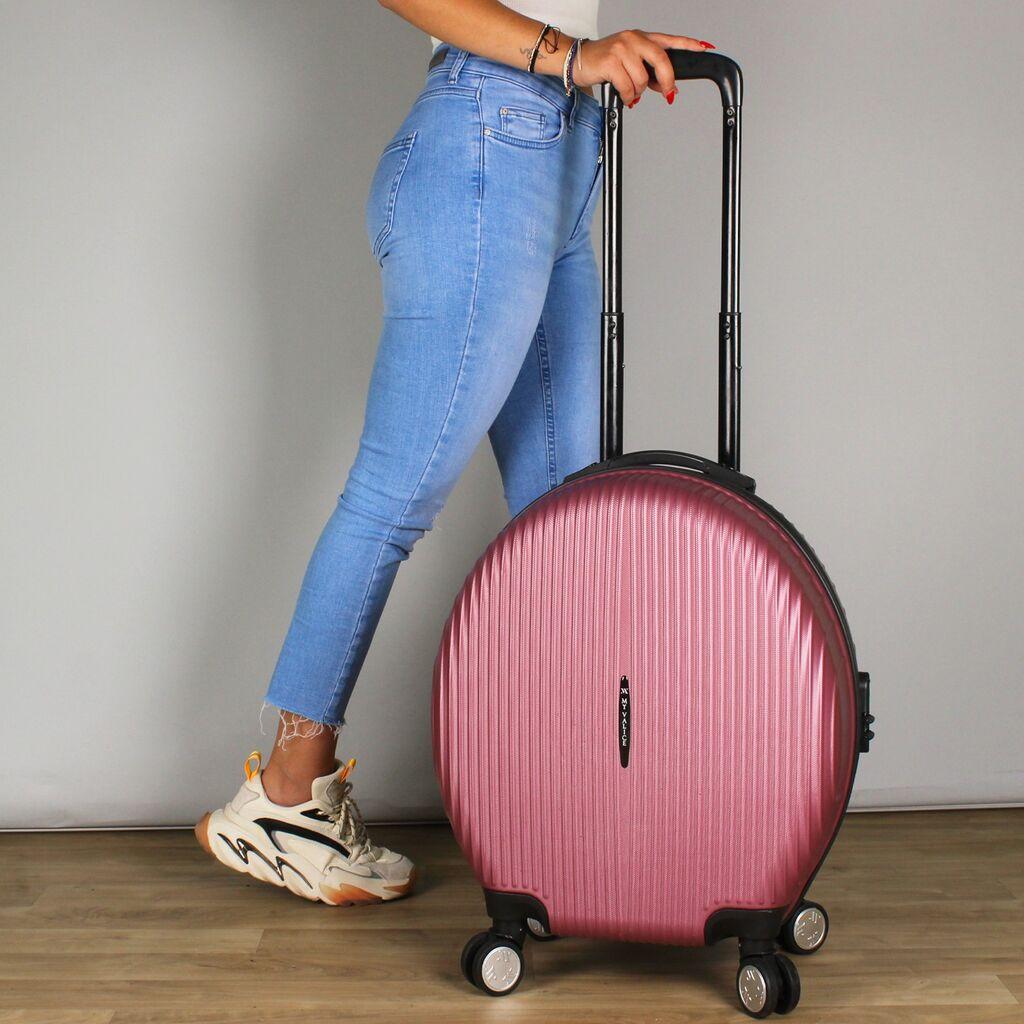 Патнички куфер MyValice 2361, розово злато