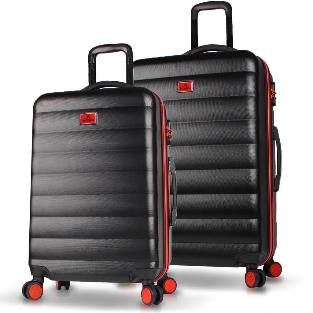 Комплет куфери MyValice 6605, 2 дела, црна