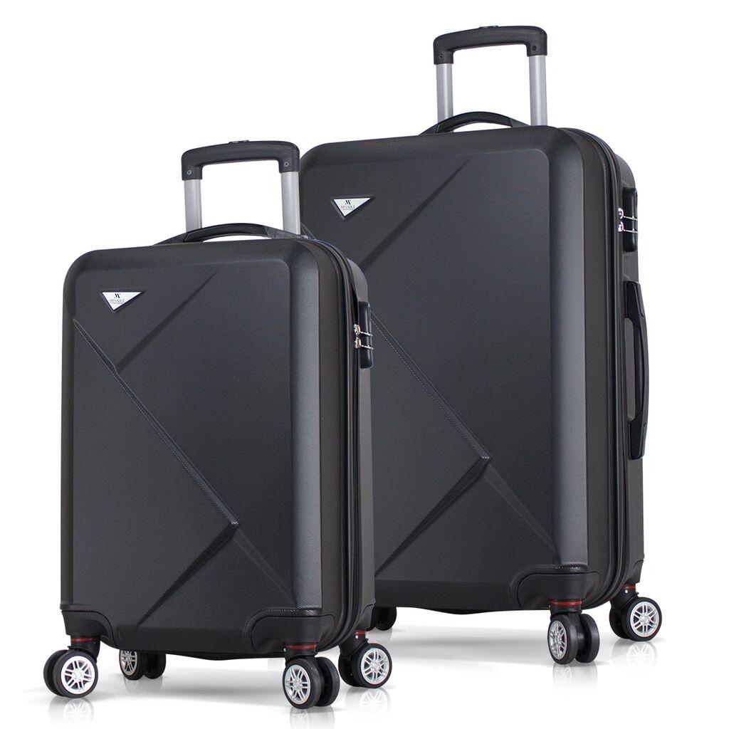 Комплет куфери MyValice 8015, 2 дела, црна
